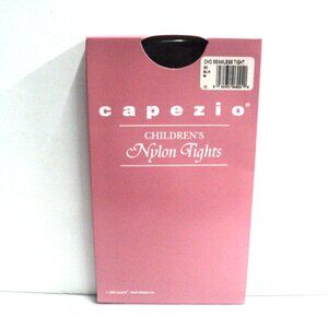 Capezio Children's Nylon Seamless Tights Size M Dance, Cheer Black 3C NEW